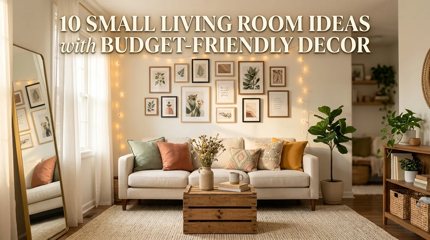 10 Small Living Room Ideas with Budget-Friendly Decor