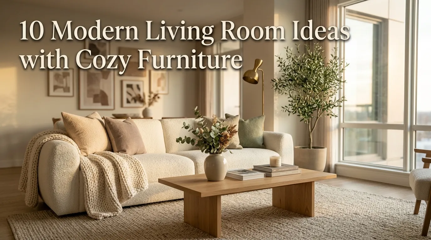 10 Modern Living Room Ideas with Cozy Furniture