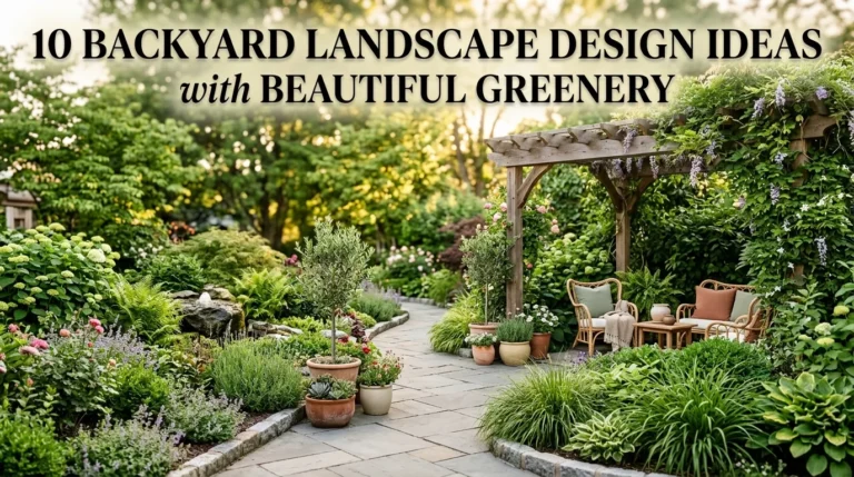10 Backyard Landscape Design Ideas with Beautiful Greenery