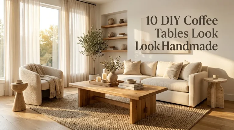 10 DIY Coffee Tables That Look Handmade
