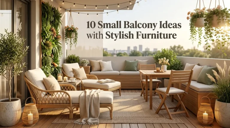10 Small Balcony Ideas with Stylish Furniture