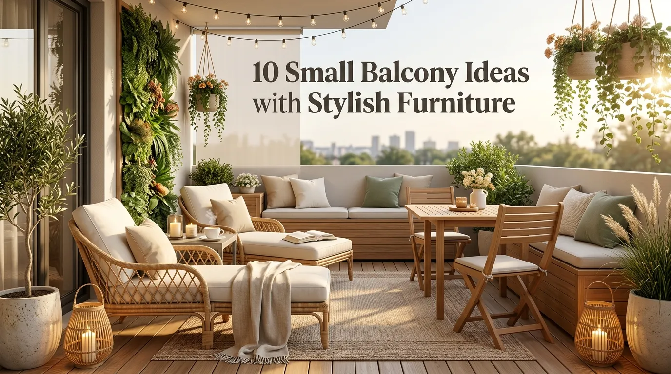 10 Small Balcony Ideas with Stylish Furniture