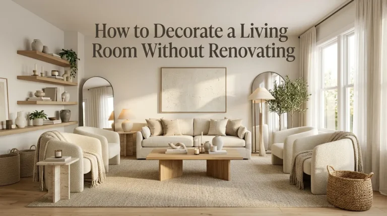How to Decorate a Living Room Without Renovating