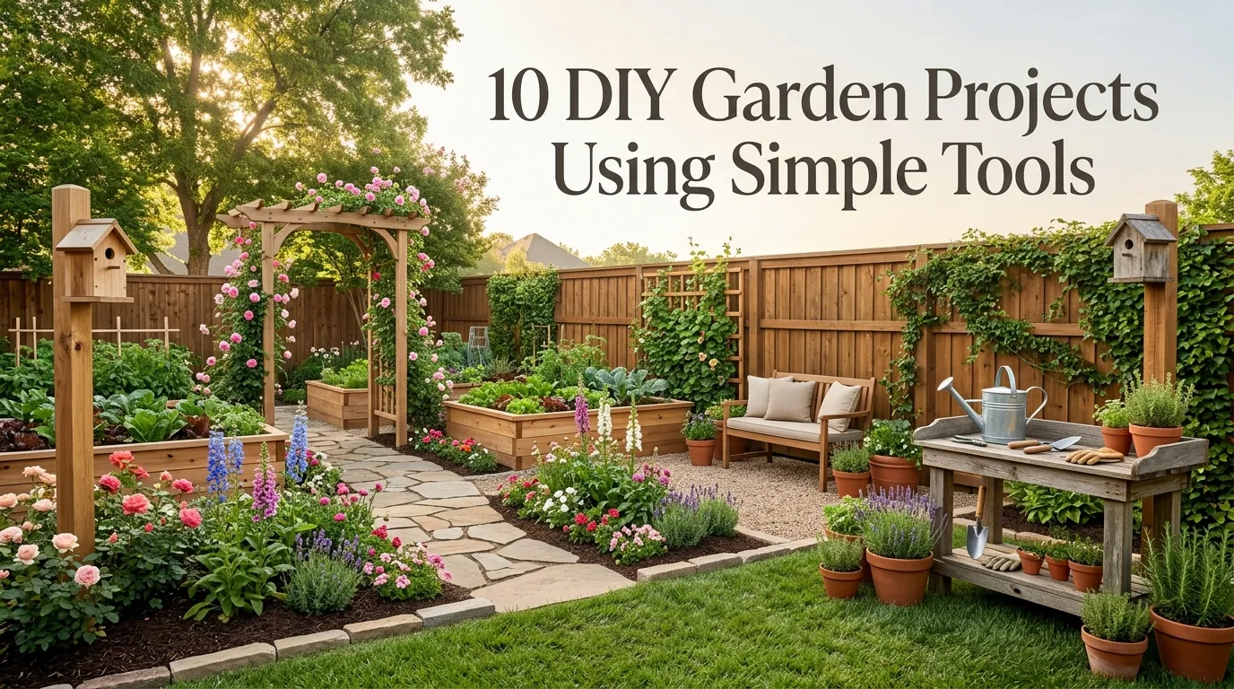 10 DIY Garden Projects Using Simple Tools