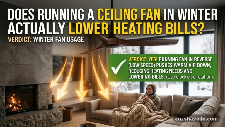 Does Running a Ceiling Fan in Winter Actually Lower Heating Bills?