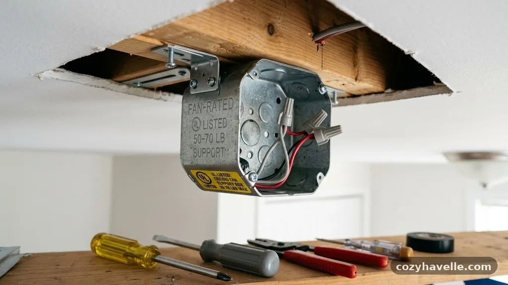 Essential Tools for Installation - What Is a Fan-Rated Metal Outlet Box (UL Listed 50-70 Lb Support)?