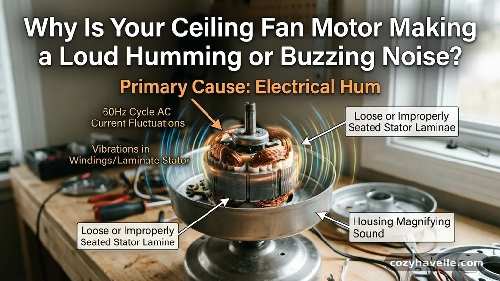 Why Is Your Ceiling Fan Motor Making a Loud Humming or Buzzing Noise?